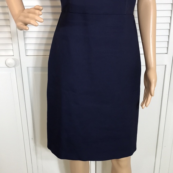 Piazza Sempione Wool Blend Blue Dress Size 6 - Picture 4 of 13